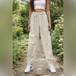 #79 POL DISTRESSED JOGGERS